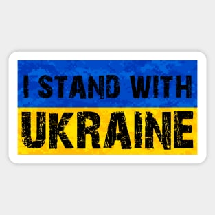 I Stand with Ukraine Ukrainian War 2022 Sticker